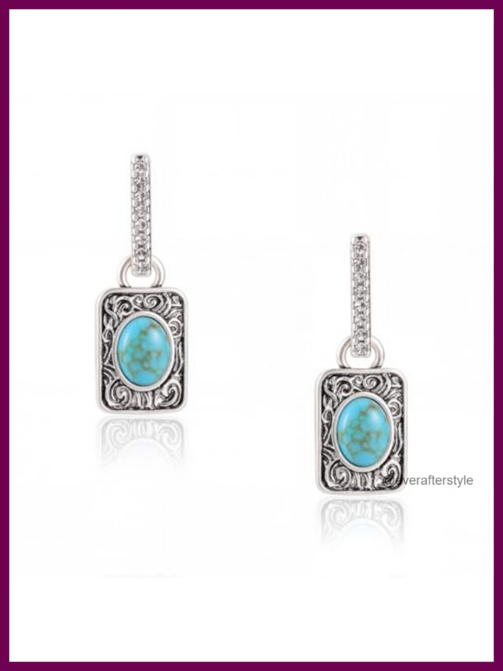 Western Turquoise Earrings for Women Hypoallergenic